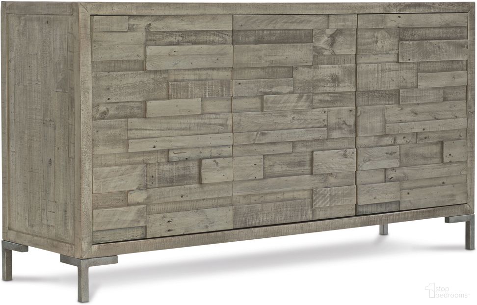 The appearance of Shaw Buffet designed by Bernhardt in the modern / contemporary interior design. This morel/glazed silver piece of furniture was selected by 1StopBedrooms from Highland Park Collection to add a touch of cosiness and style into your home. Sku: 398132G. Material: Steel.