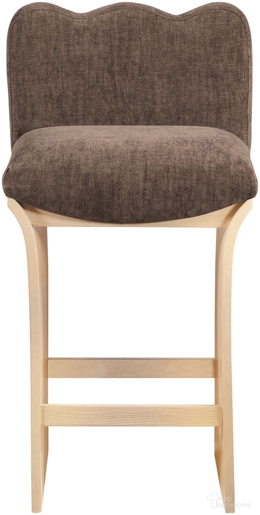 The appearance of Shaw Chenille Fabric Upholstered Counter Stool In Brown and Natural designed by Meridian in the modern / contemporary interior design. This brown and natural piece of furniture was selected by 1StopBedrooms from Shaw Collection to add a touch of cosiness and style into your home. Sku: 11071Brown-C. Material: Chenille.