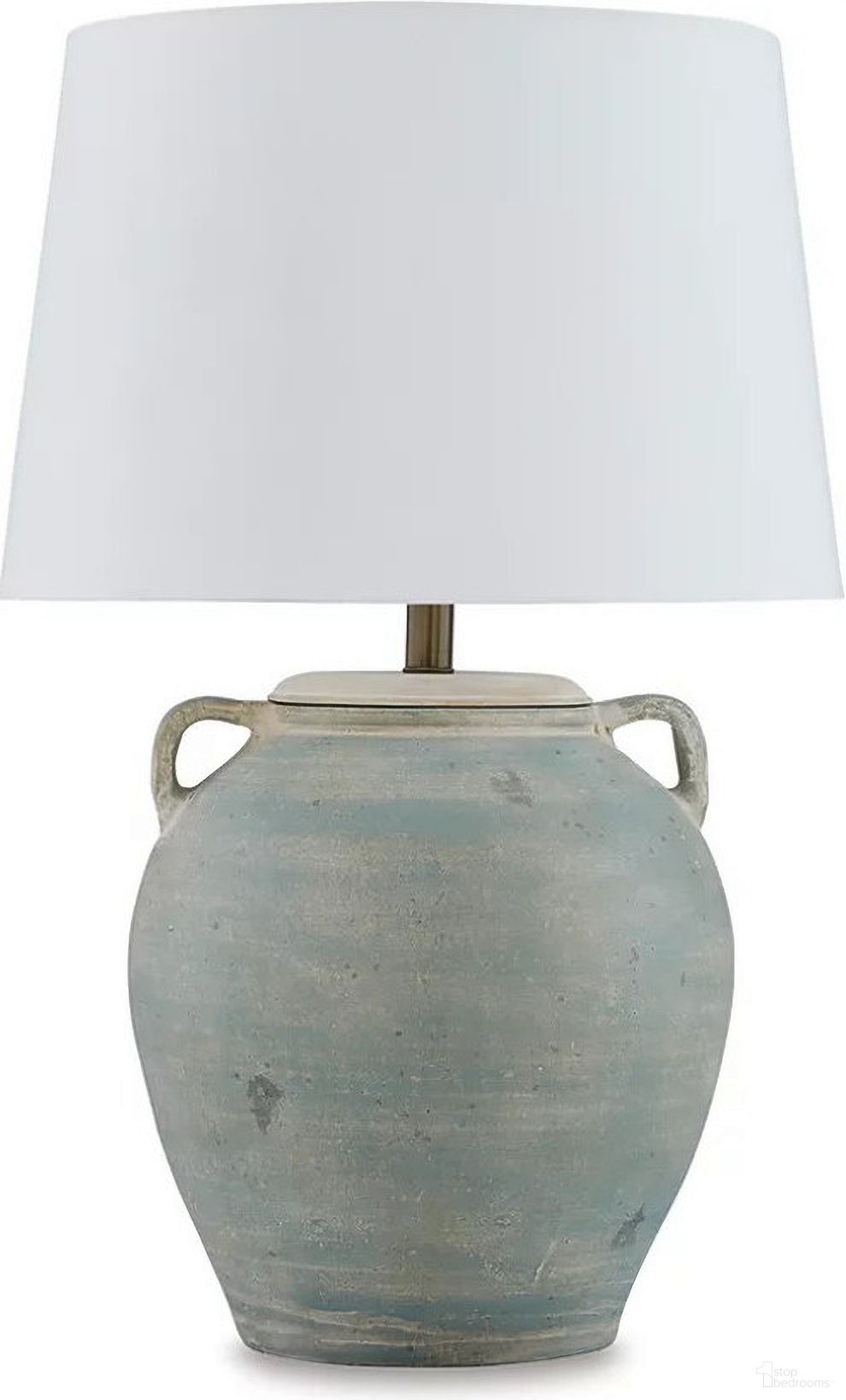 The appearance of Shawburg Table Lamp In Antique Green designed by Signature Design by Ashley in the transitional interior design. This antique green piece of furniture was selected by 1StopBedrooms from Shawburg Collection to add a touch of cosiness and style into your home. Sku: L100814. Material: Other.