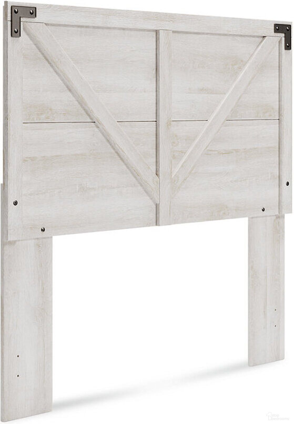 The appearance of Shawburn Whitewash Full Crossbuck Panel Headboard Only designed by Signature Design by Ashley in the transitional interior design. This white wash piece of furniture  was selected by 1StopBedrooms from Shawburn Collection to add a touch of cosiness and style into your home. Sku: EB4121-156. Material: Wood. Bed Size: Full.
