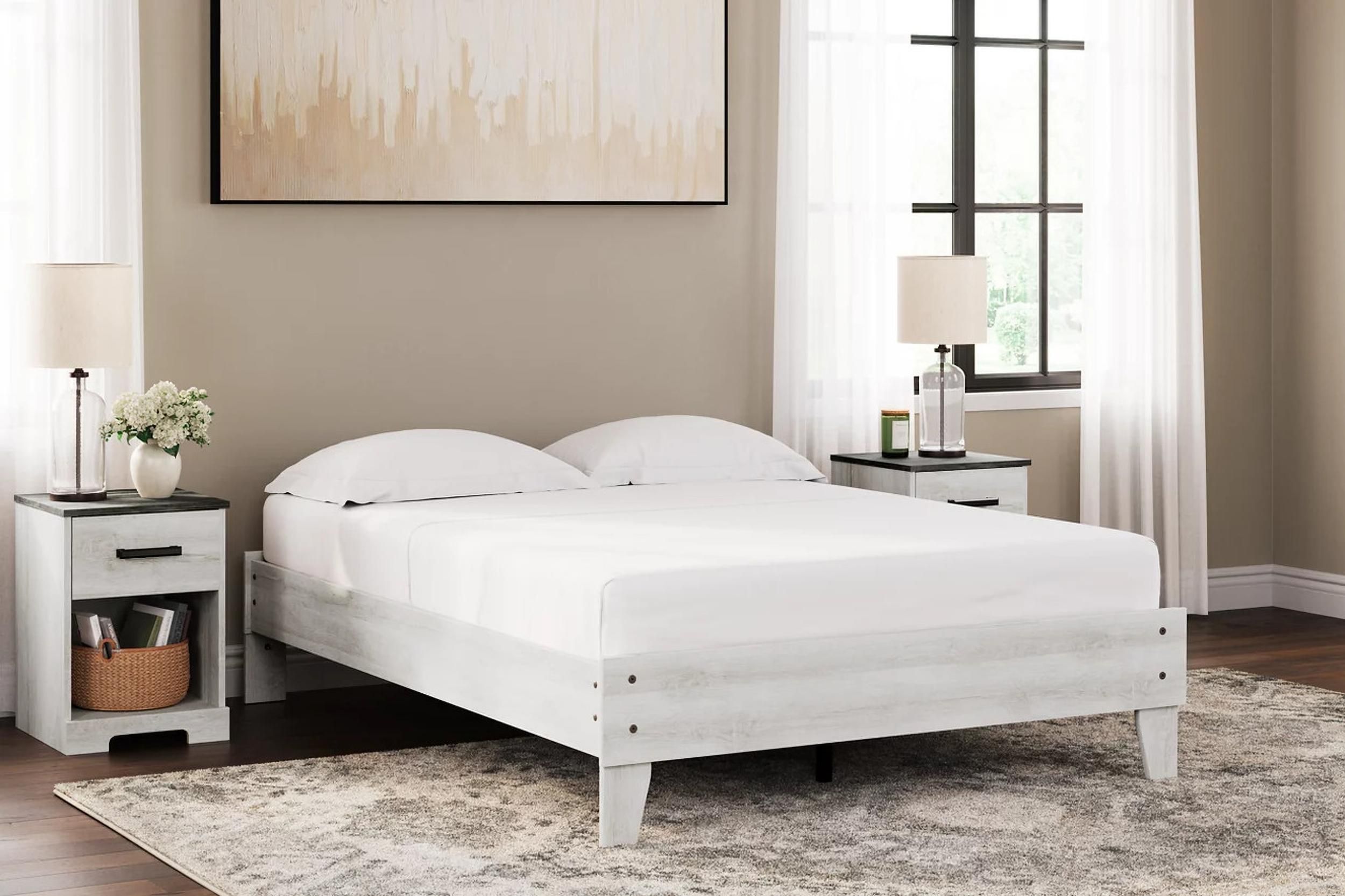Shawburn Youth Platform Bedroom Set In Whitewash