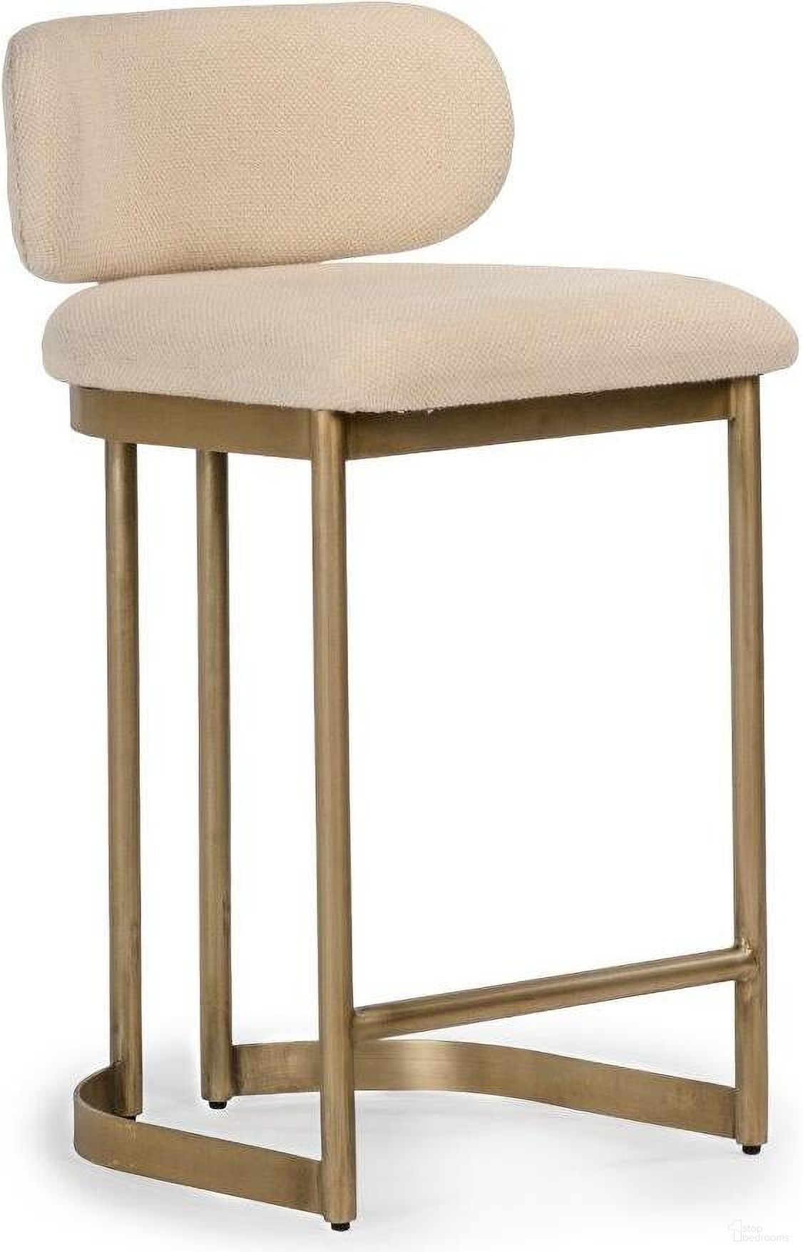 The appearance of Shay Counter Stool In Antique Brass designed by Union Home Furniture in the transitional interior design. This antique brass piece of furniture  was selected by 1StopBedrooms from Shay Collection to add a touch of cosiness and style into your home. Sku: DIN00117. Material: Steel.