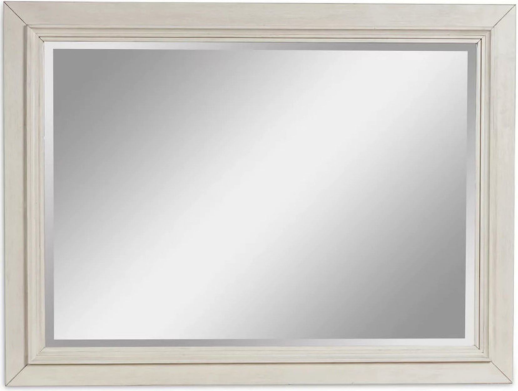 Shaybrock Bedroom Mirror In White and Brown