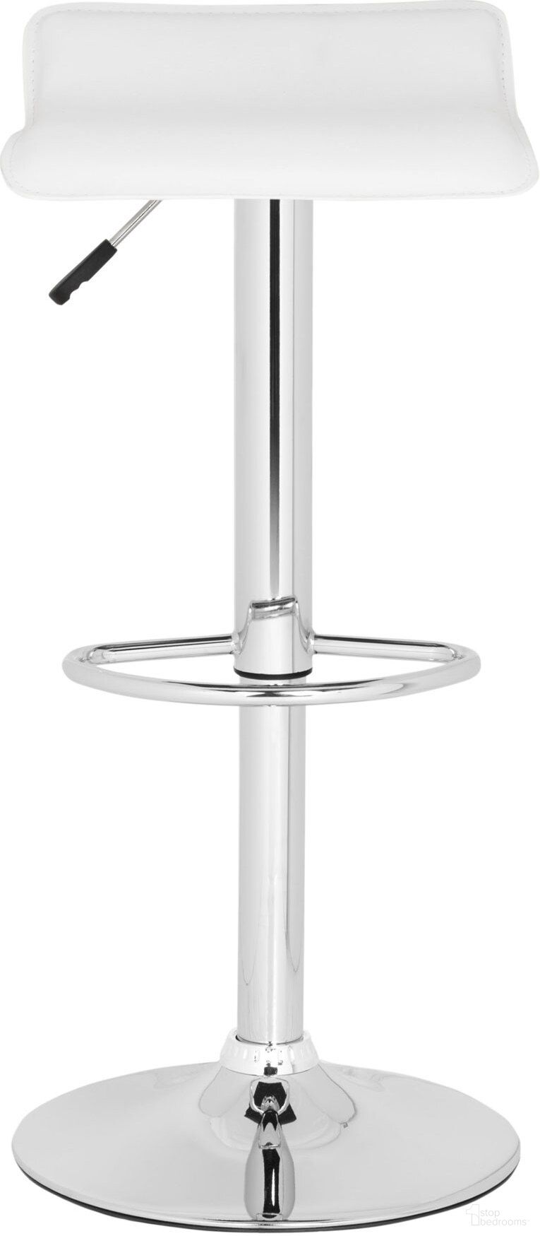 Sheba White Swivel Bar Stool