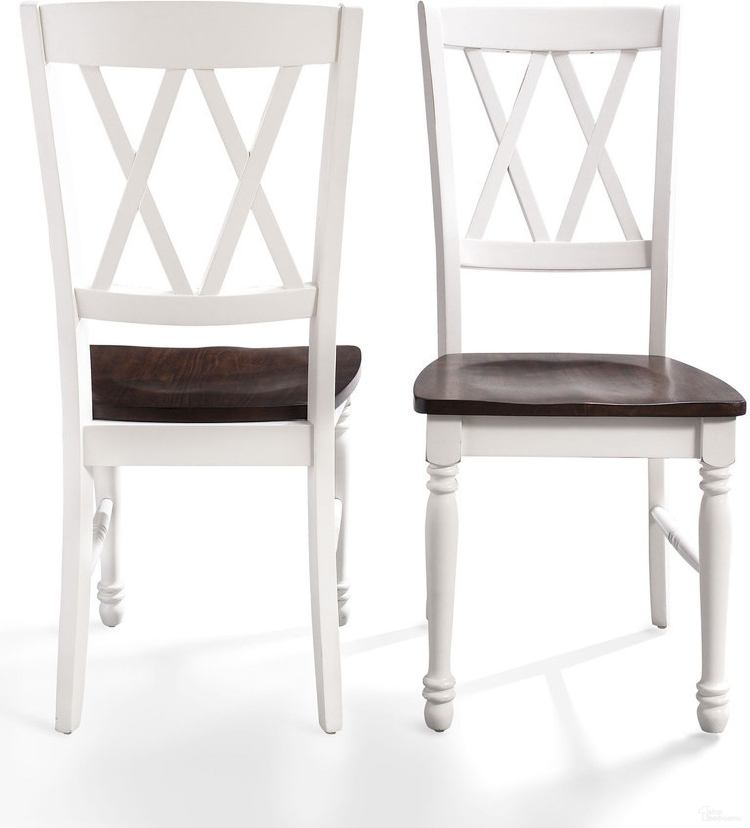 The appearance of Shelby 2-Piece Dining Chair Set In Distressed White designed by Crosley Brands in the traditional interior design. This distressed white piece of furniture was selected by 1StopBedrooms from Shelby Collection to add a touch of cosiness and style into your home. Sku: CF501018-WH. Material: Solid Rubberwood. Chair Type: Side Chair.