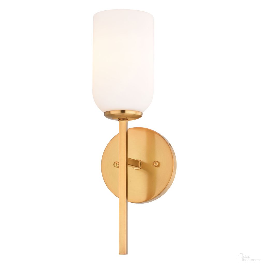 The appearance of Shelby 5.25 Inch 1 Light Wall Light In Natural Brass designed by Vaxcel in the transitional interior design. This natural brass piece of furniture was selected by 1StopBedrooms from Shelby Collection to add a touch of cosiness and style into your home. Sku: W0485. Material: Metal.