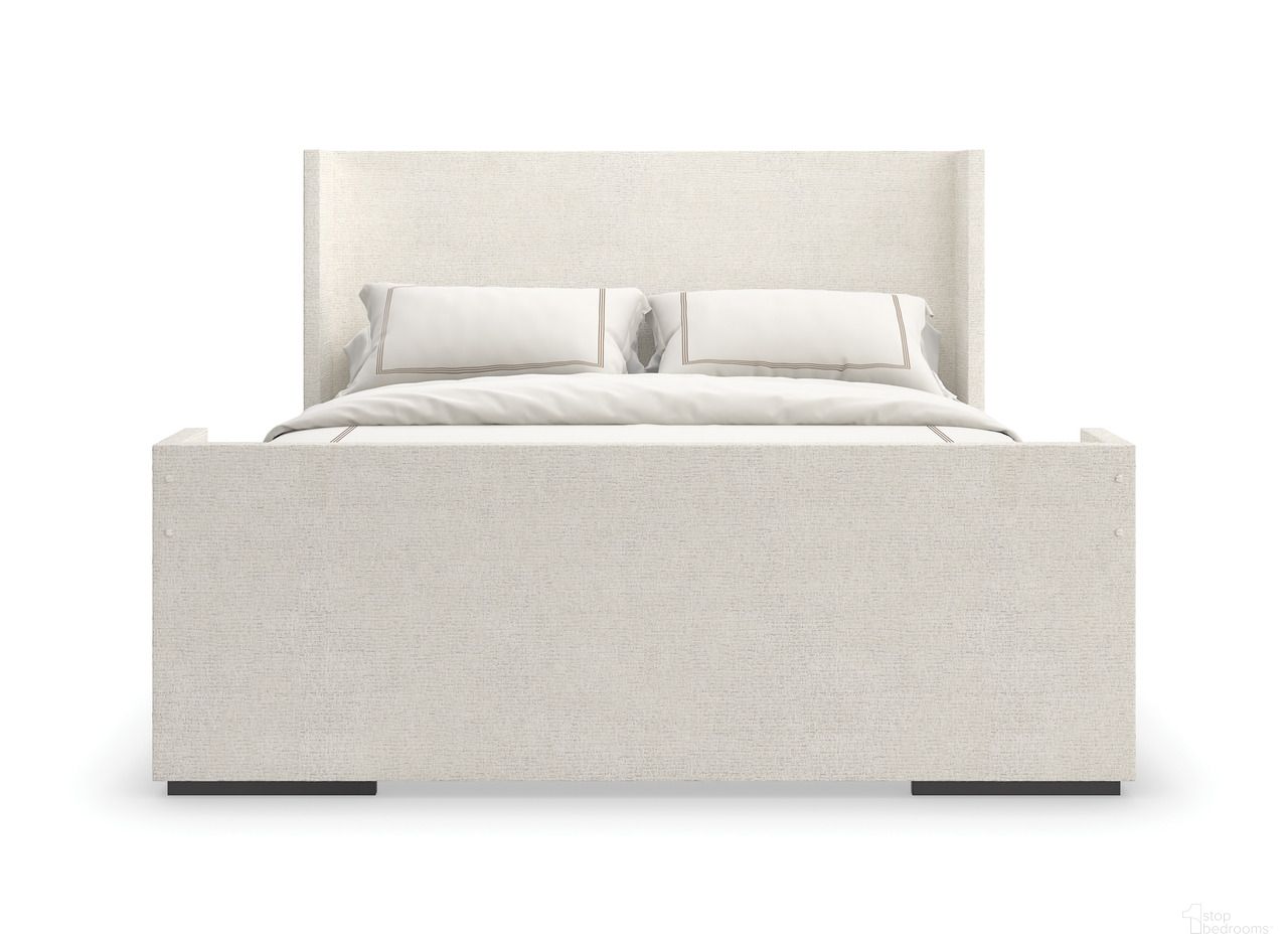 Shelter Me King Upholstered Bed In Ivory