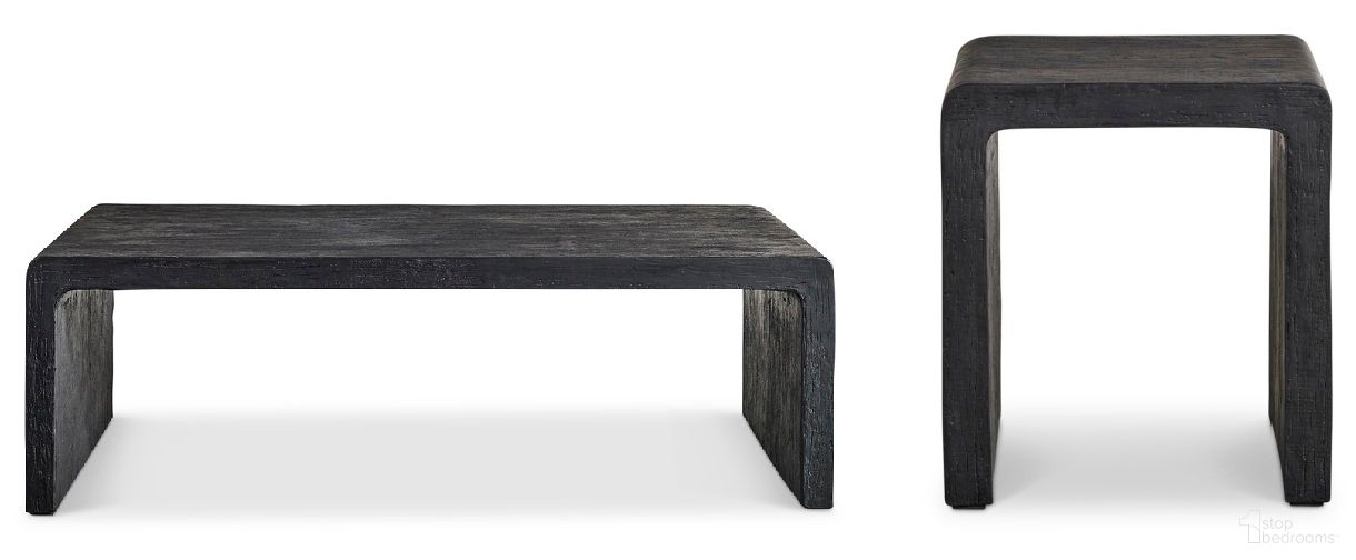 The appearance of Shephard Occasional Table Set In Black designed by Bernhardt in the modern / contemporary interior design. This black piece of furniture  was selected by 1StopBedrooms from Shephard Collection to add a touch of cosiness and style into your home. Sku: 582012;582120. Material: Resin.