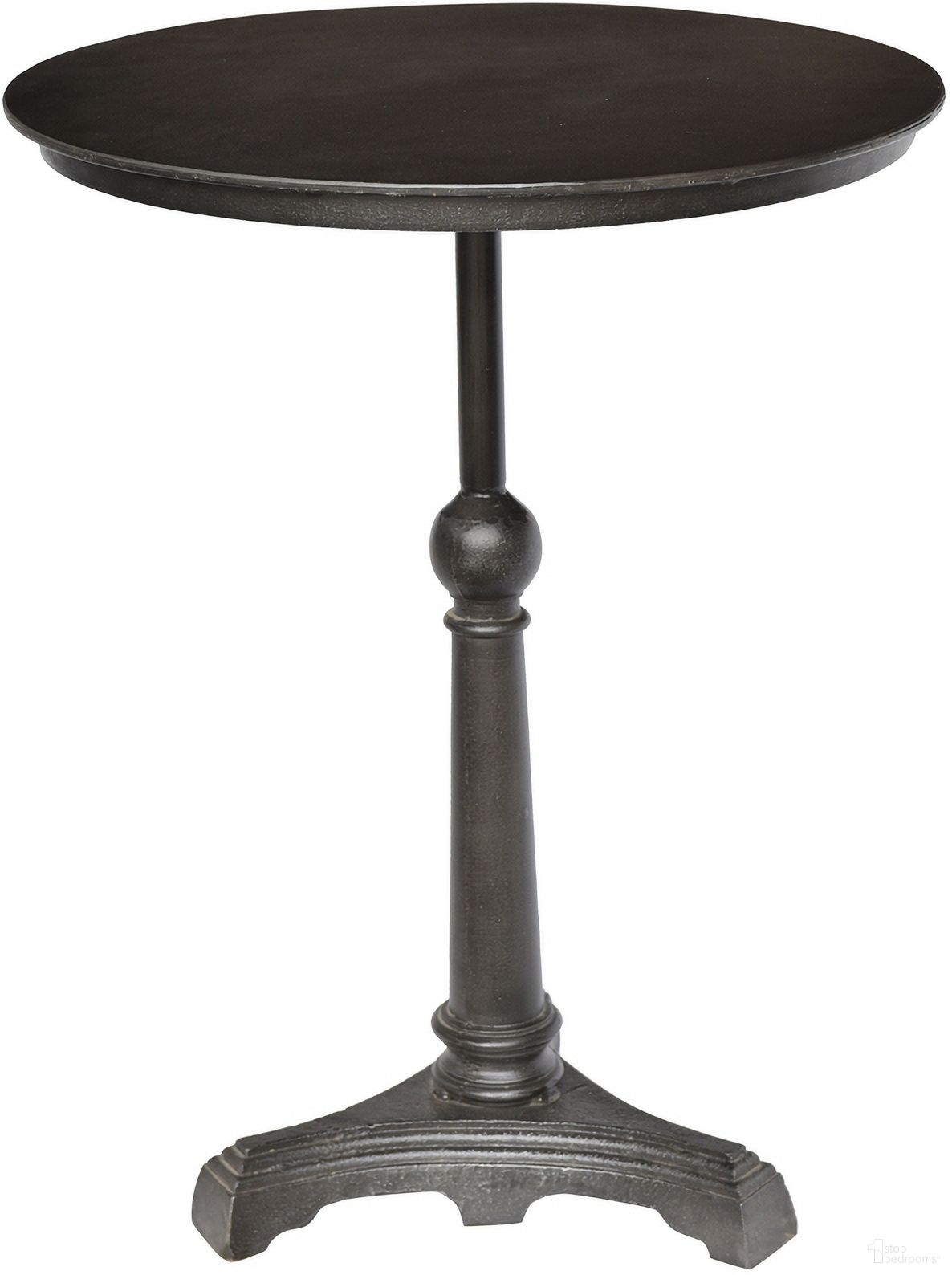 The appearance of Sheridan Bistro Round Table In Silver designed by Moti in the transitional interior design. This silver piece of furniture was selected by 1StopBedrooms from Sheridan Collection to add a touch of cosiness and style into your home. Sku: 63007010. Table Base Style: Pedestal. Table Top Shape: Round. Material: Metal. Size: 24".