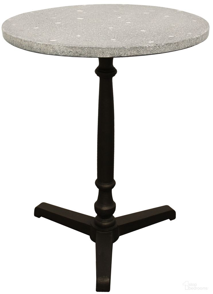The appearance of Sheridan Bistro Table In Gray designed by Moti in the industrial interior design. This gray piece of furniture  was selected by 1StopBedrooms from Sheridan Collection to add a touch of cosiness and style into your home. Sku: 63007016. Table Top Shape: Round. Material: Metal.