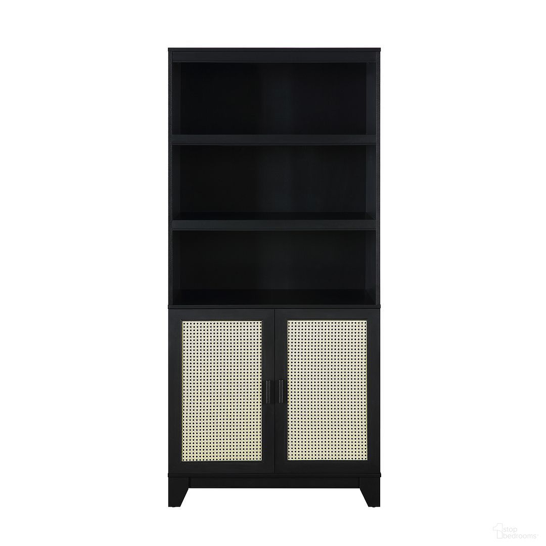 The appearance of Sheridan Bookcase Cabinet In Black designed by Manhattan Comfort in the transitional interior design. This black piece of furniture was selected by 1StopBedrooms from Sheridan Collection to add a touch of cosiness and style into your home. Sku: BC-6GLF-BK. Material: MDF.