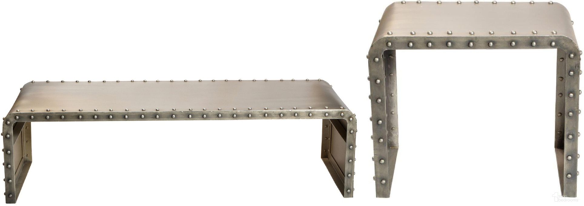 The appearance of Sheridan Occasional Table Set In Silver designed by Moti in the modern / contemporary interior design. This silver piece of furniture  was selected by 1StopBedrooms from Sheridan Collection to add a touch of cosiness and style into your home. Sku: 63003001;63004001. Material: Metal.