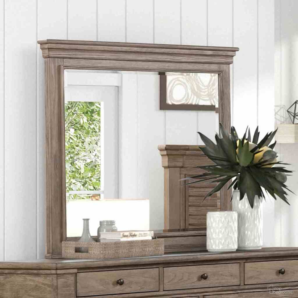 The appearance of Sheringham Mirror In Weathered Gray designed by Furniture of America in the transitional interior design. This weathered gray piece of furniture was selected by 1StopBedrooms from Sheringham Collection to add a touch of cosiness and style into your home. Sku: FM7701BR-M. Material: Solid Wood.