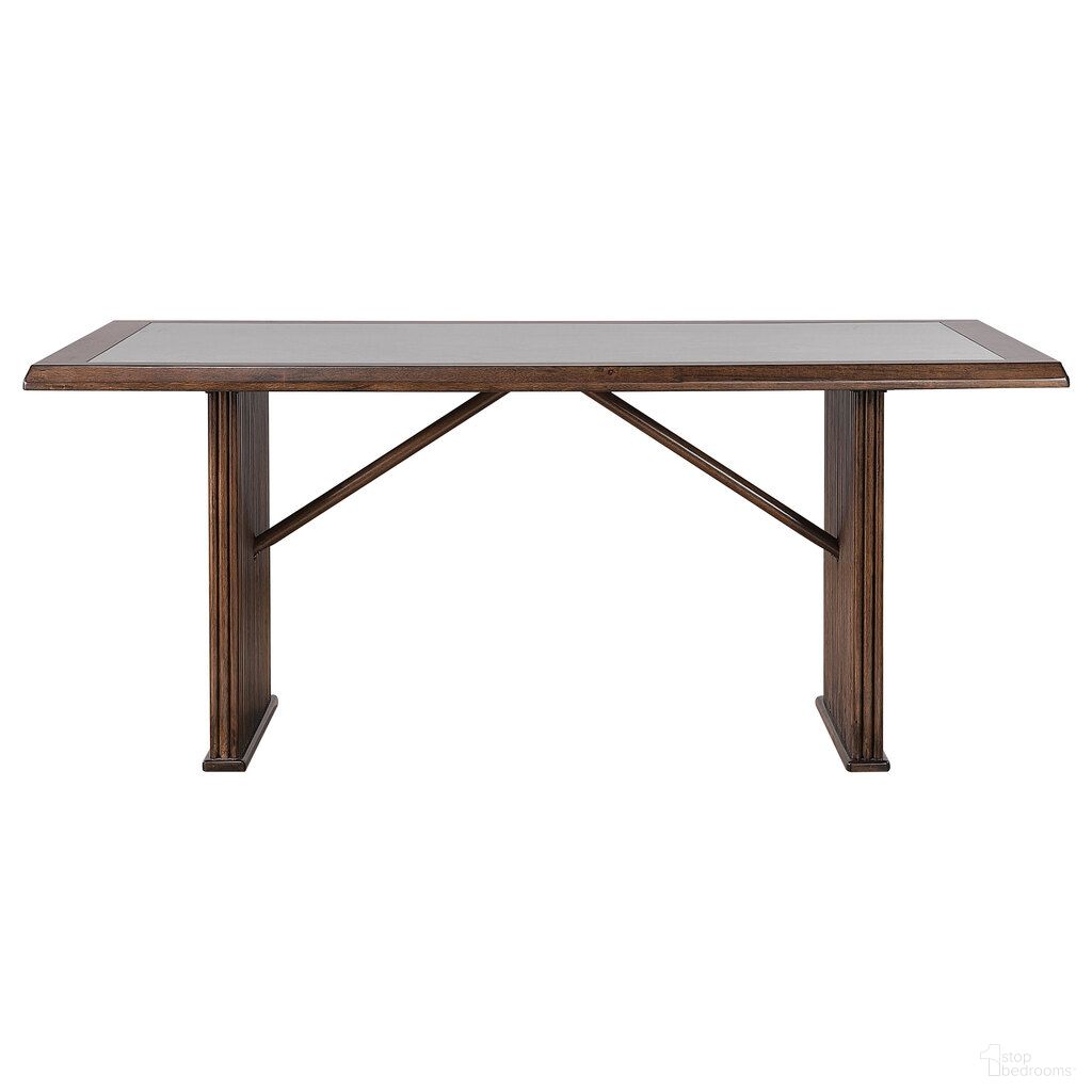 The appearance of Sherwood 72 Inch Rectangular Dining Table In Brown designed by Coaster in the modern / contemporary interior design. This brown piece of furniture  was selected by 1StopBedrooms from Sherwood Collection to add a touch of cosiness and style into your home. Sku: 193591B1;193591B2. Table Base Style: Trestle. Table Top Shape: Rectangular. Material: Hardwood. Size: 39" x 72".