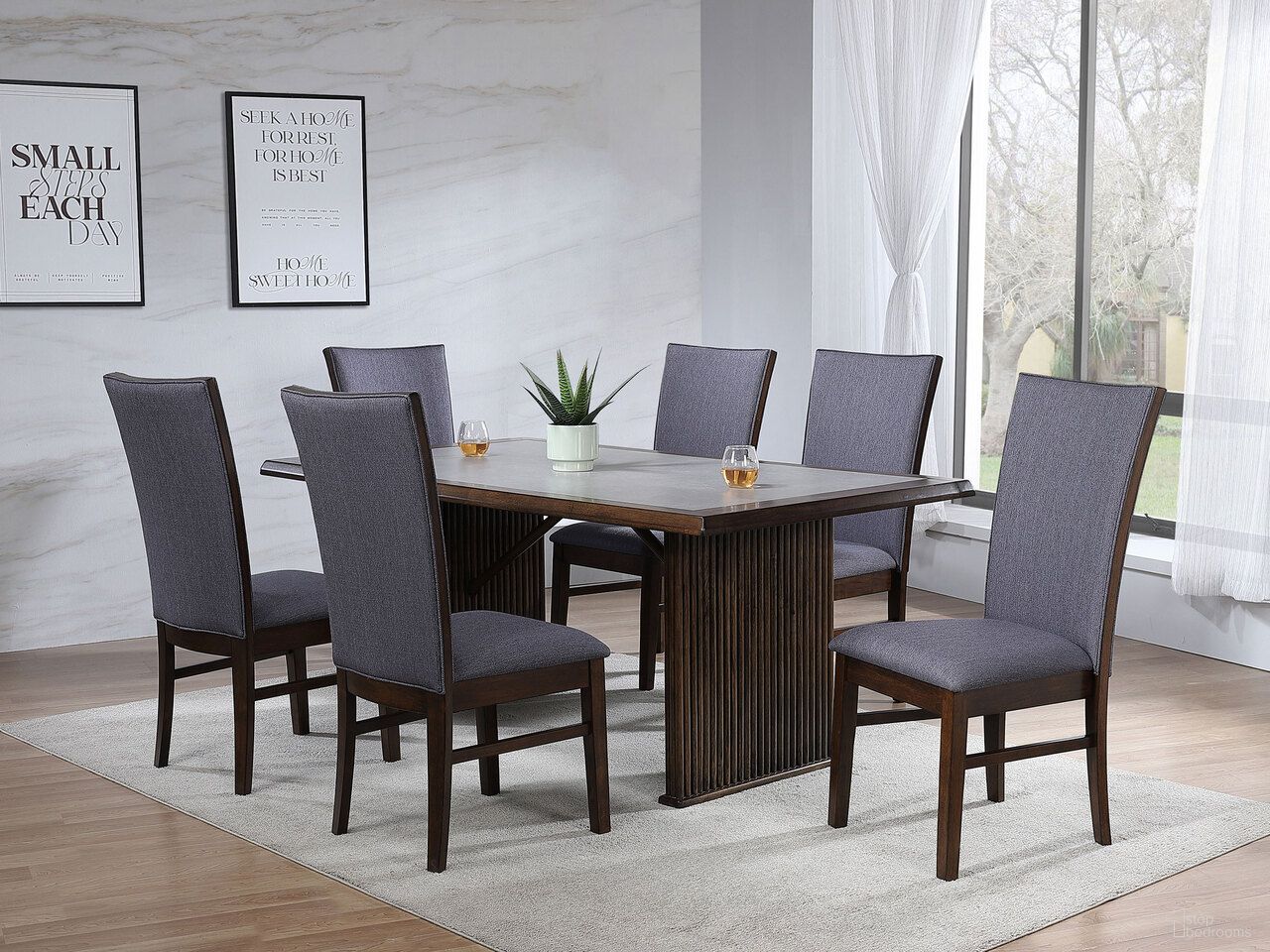 The appearance of Sherwood Rectangular Dining Room Set In Brown designed by Coaster in the modern / contemporary interior design. This brown piece of furniture was selected by 1StopBedrooms from Sherwood Collection to add a touch of cosiness and style into your home. Sku: 193591B1;193591B2;193592. Material: Ceramic. Table Top Shape: Rectangular. Size: 39" x 72".