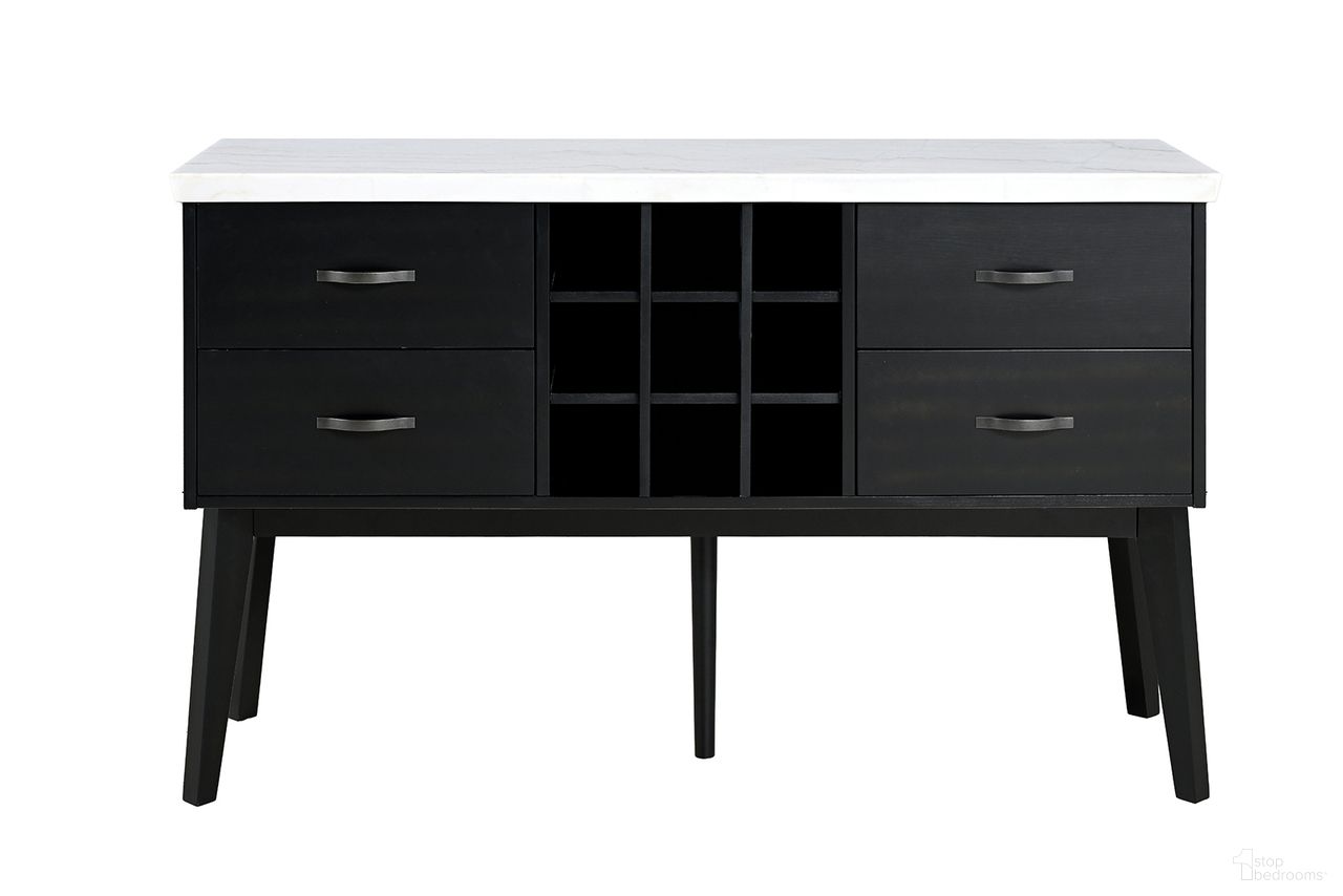 The appearance of Shildon Server In Black and White designed by Furniture of America in the modern / contemporary interior design. This black/white piece of furniture was selected by 1StopBedrooms from Shildon Collection to add a touch of cosiness and style into your home. Sku: FM-AC9002SV. Material: Marble.