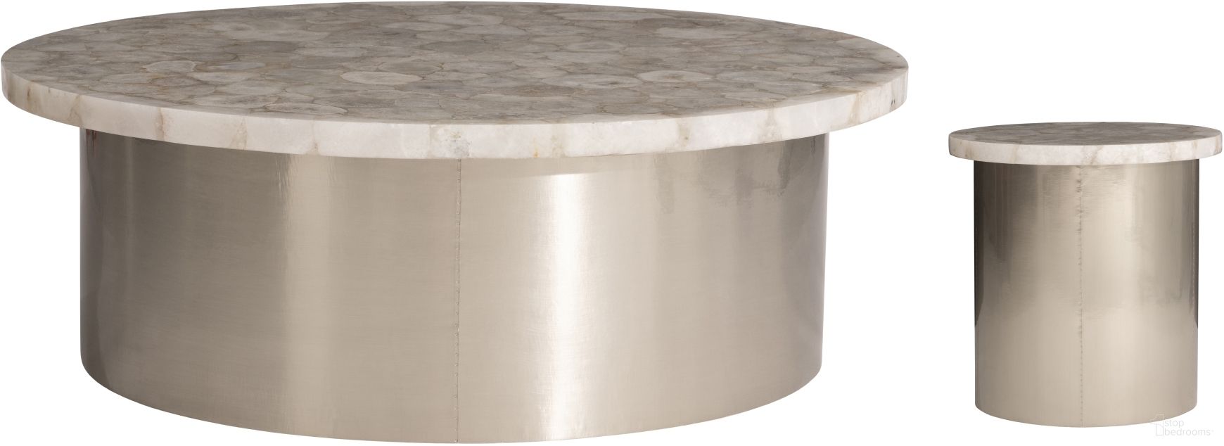 The appearance of Shimla Occasional Table Set designed by Bernhardt in the modern / contemporary interior design. This german silver piece of furniture was selected by 1StopBedrooms from Shimla Collection to add a touch of cosiness and style into your home. Sku: 328480;328408. Material: Stone.