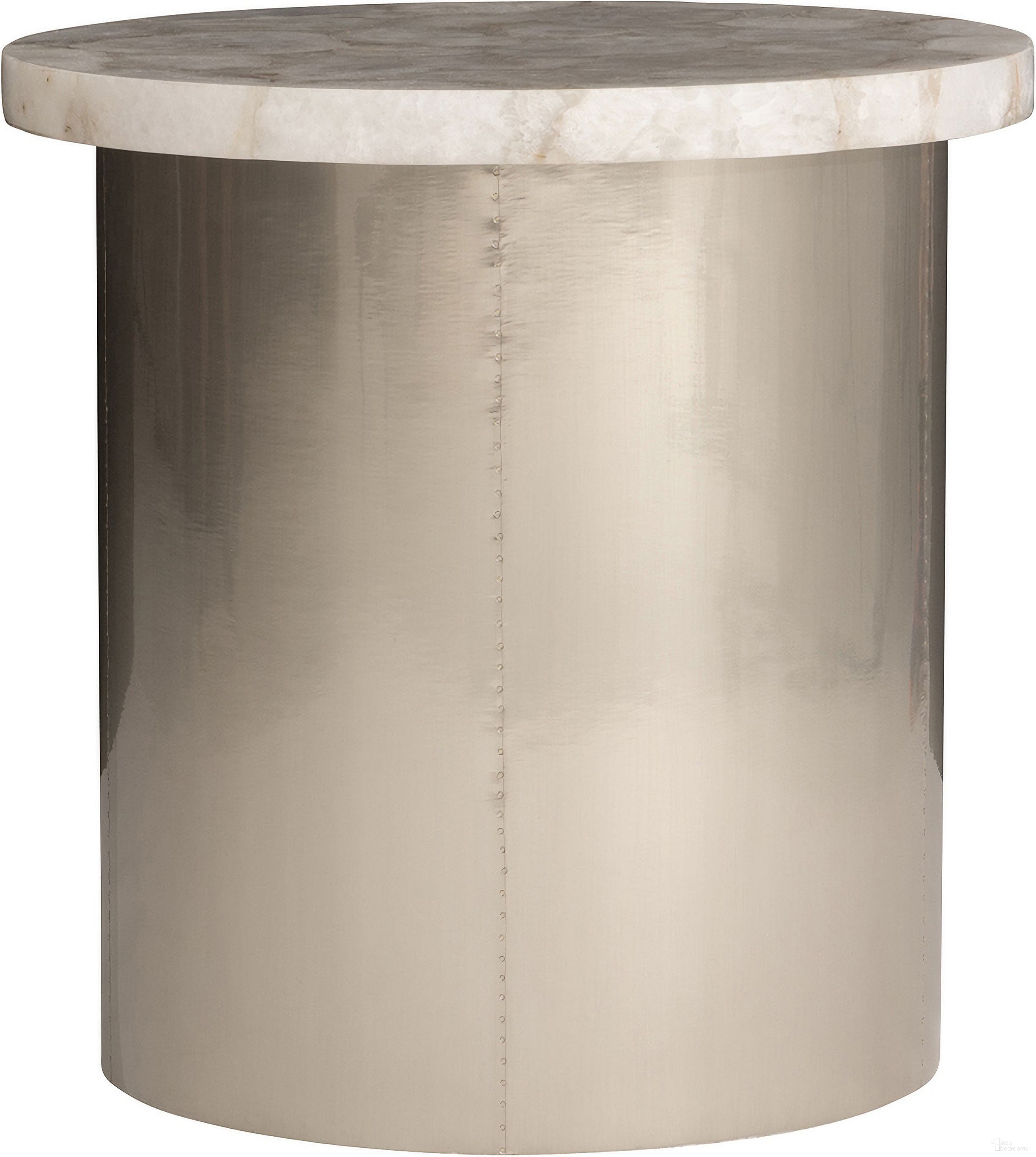 The appearance of Shimla Side Table designed by Bernhardt in the modern / contemporary interior design. This german silver piece of furniture was selected by 1StopBedrooms from Shimla Collection to add a touch of cosiness and style into your home. Sku: 328408. Material: Stone.