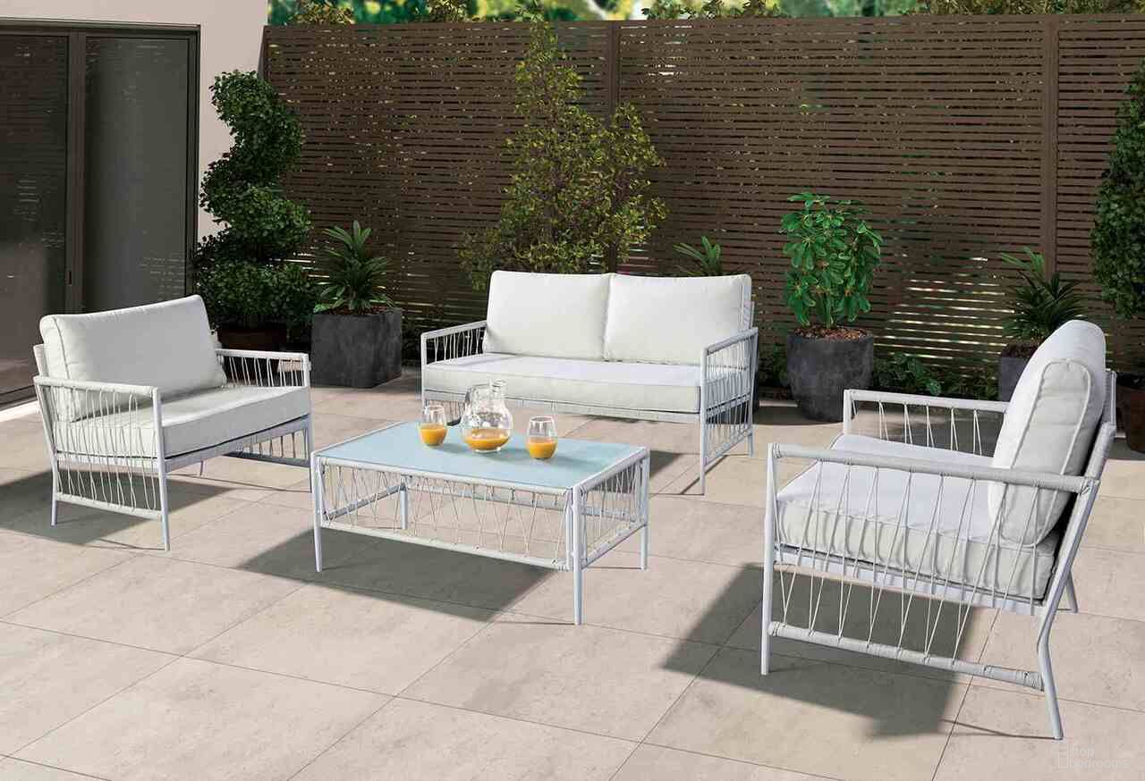 The appearance of Shomari 4 Piece Wicker Sofa Set In White designed by Furniture of America in the modern / contemporary interior design. This white piece of furniture was selected by 1StopBedrooms from Shomari Collection to add a touch of cosiness and style into your home. Sku: LA-A025WH-4PK. Material: Metal.