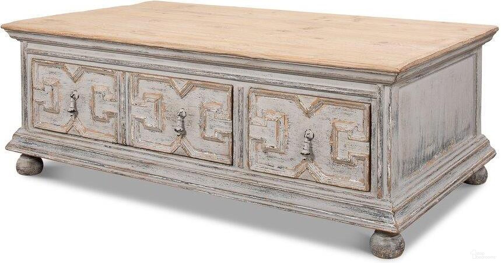 Shoreline Base And Crown White Cocktail Table
