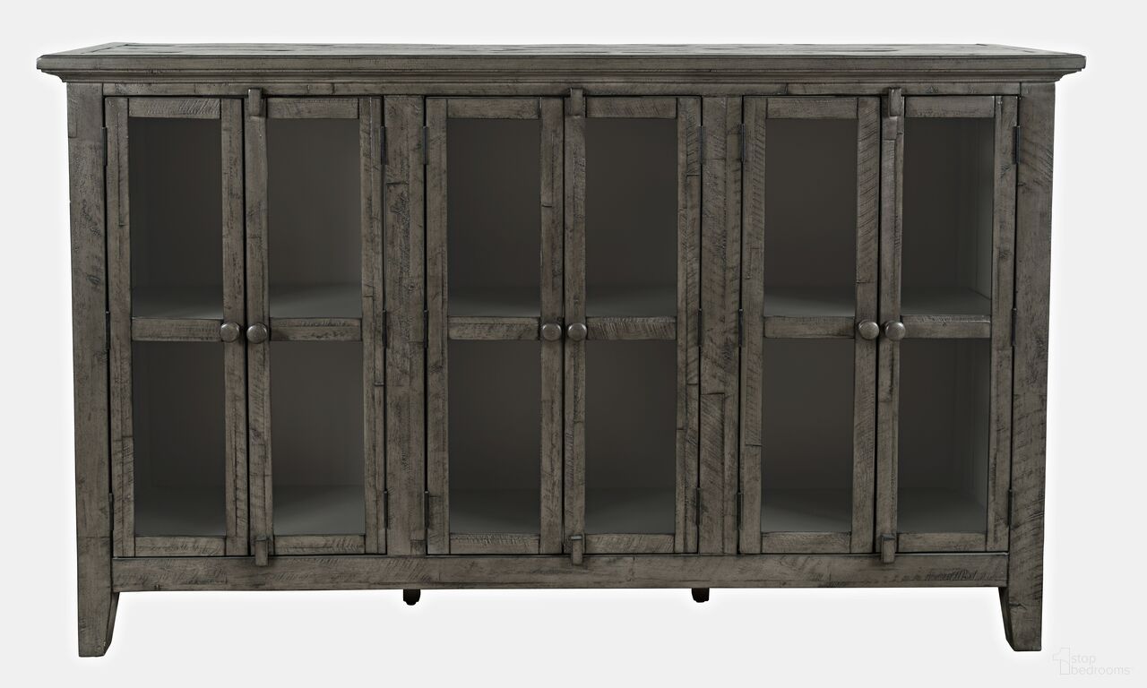 Rustic Shores 70 Inch 6 Door Accent Cabinet In Stone