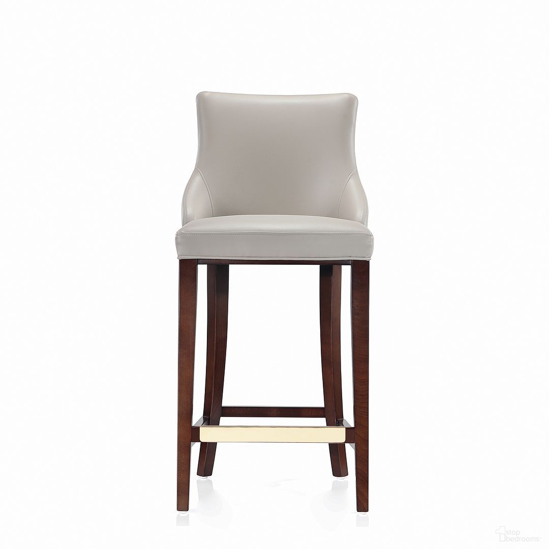 The appearance of Shubert Barstool In Light Grey designed by Manhattan Comfort in the modern / contemporary interior design. This light grey piece of furniture was selected by 1StopBedrooms from Shubert Collection to add a touch of cosiness and style into your home. Sku: BS019-LG. Material: Wood.