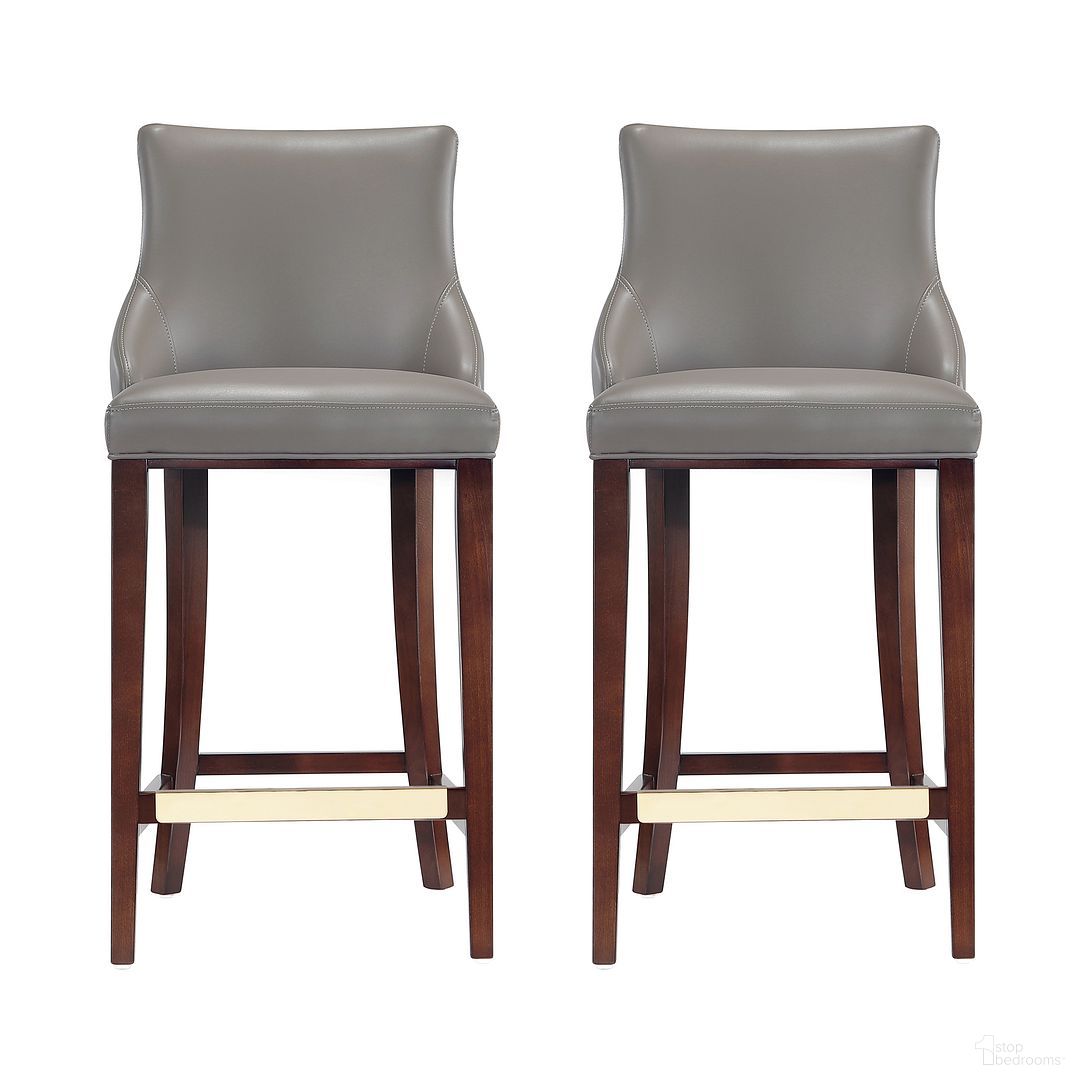 The appearance of Shubert Barstool Set of 2 In Dark Taupe designed by Manhattan Comfort in the modern / contemporary interior design. This dark taupe piece of furniture was selected by 1StopBedrooms from Shubert Collection to add a touch of cosiness and style into your home. Sku: BS019-DT;BS019-DT. Material: Wood.