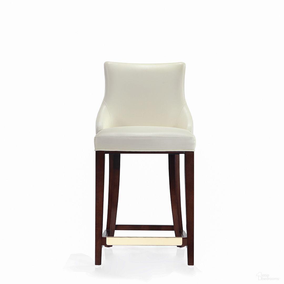 The appearance of Shubert Counter Stool In Ivory designed by Manhattan Comfort in the modern / contemporary interior design. This ivory piece of furniture was selected by 1StopBedrooms from Shubert Collection to add a touch of cosiness and style into your home. Sku: CS016-IV. Material: Wood.