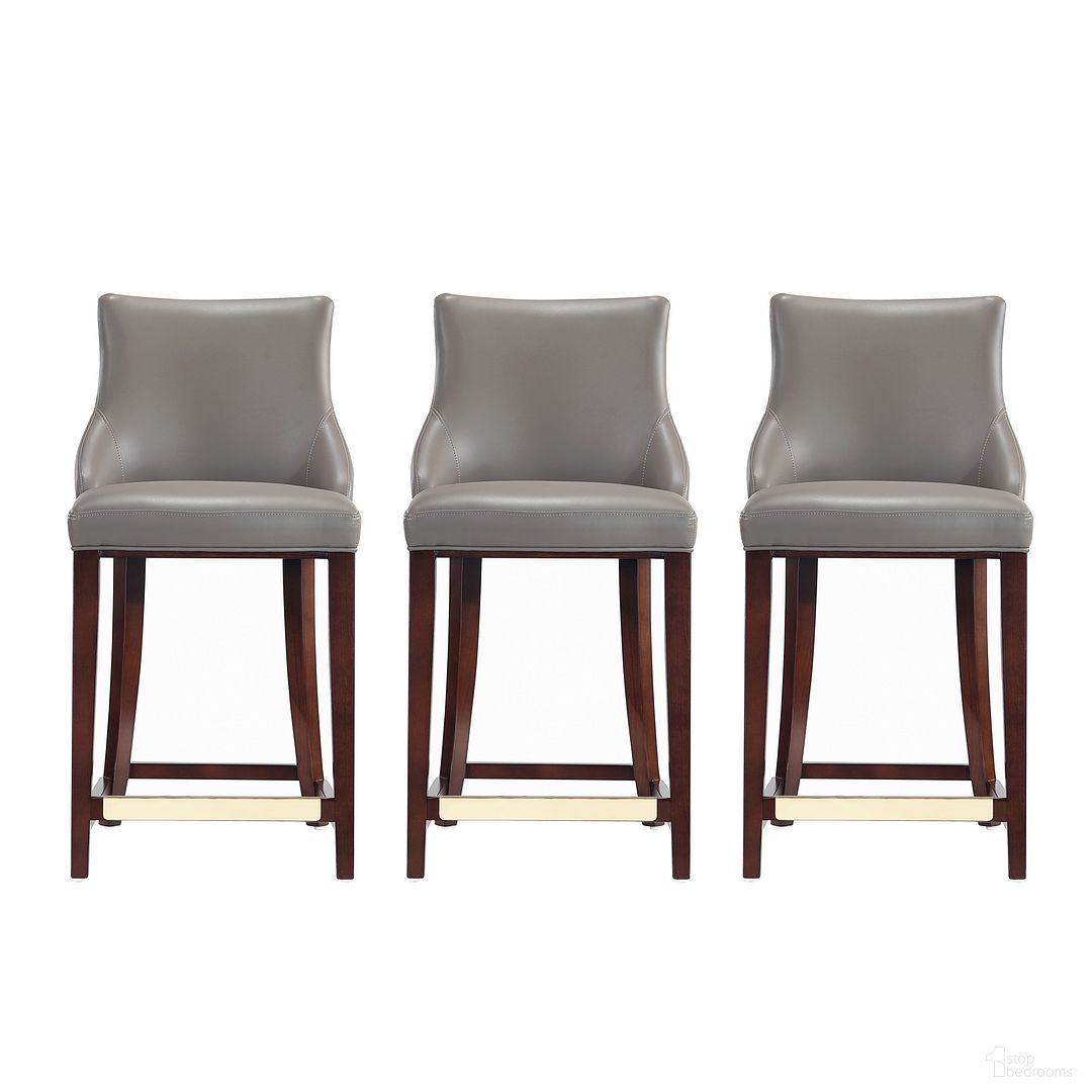 The appearance of Shubert Counter Stool Set of 3 In Dark Taupe designed by Manhattan Comfort in the modern / contemporary interior design. This dark taupe piece of furniture was selected by 1StopBedrooms from Shubert Collection to add a touch of cosiness and style into your home. Sku: CS016-DT;CS016-DT;CS016-DT. Material: Wood.