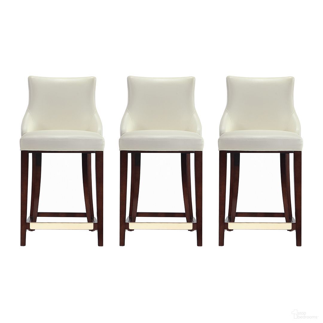 The appearance of Shubert Counter Stool Set of 3 In Ivory designed by Manhattan Comfort in the modern / contemporary interior design. This ivory piece of furniture was selected by 1StopBedrooms from Shubert Collection to add a touch of cosiness and style into your home. Sku: CS016-IV;CS016-IV;CS016-IV. Material: Wood.