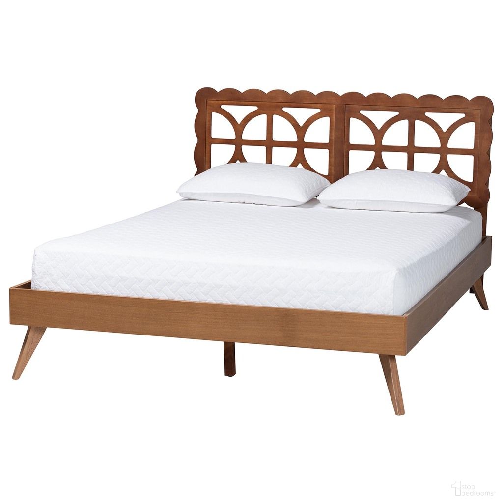 Shukura Queen Platform Bed In Ash Walnut