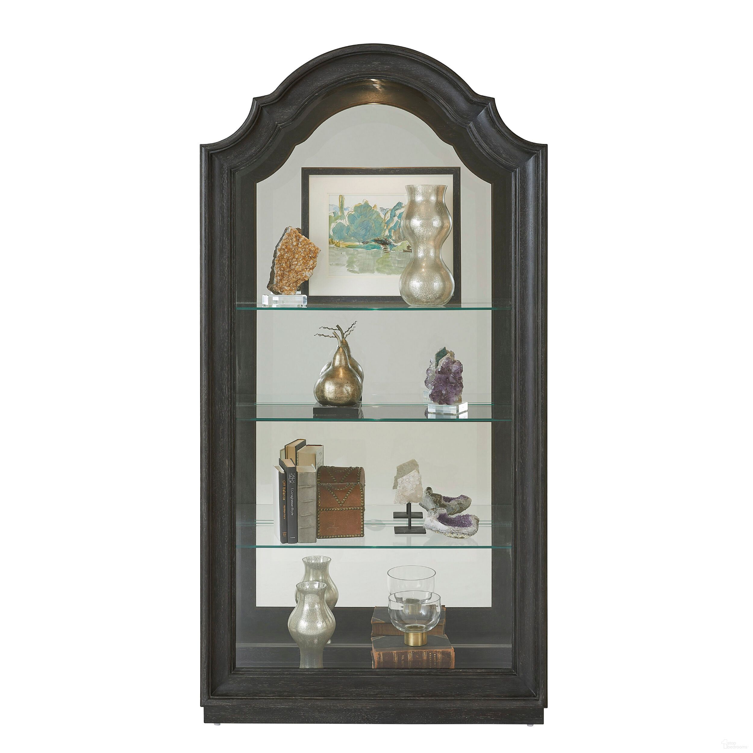 The appearance of Side Entry Curio In Brown designed by Pulaski in the traditional interior design. This brown piece of furniture was selected by 1StopBedrooms from Pulaski Accents Collection to add a touch of cosiness and style into your home. Sku: P021766. Material: Oak Veneer.