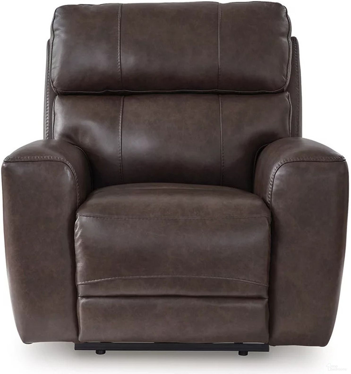 The appearance of Side Step Power Recliner In Smoke designed by Signature Design by Ashley in the modern / contemporary interior design. This smoke piece of furniture was selected by 1StopBedrooms from Side Step Collection to add a touch of cosiness and style into your home. Sku: NCU6450613. Material: Leather Match.