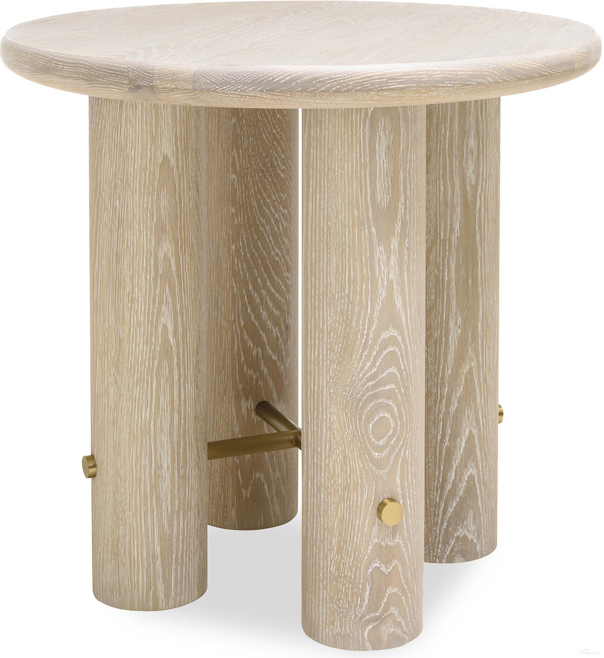 The appearance of 26 Inch Round Side Table In Sand designed by Century Furniture in the modern / contemporary interior design. This sand piece of furniture  was selected by 1StopBedrooms from Cadence Collection to add a touch of cosiness and style into your home. Sku: CA2-622. Material: Solid Oak.