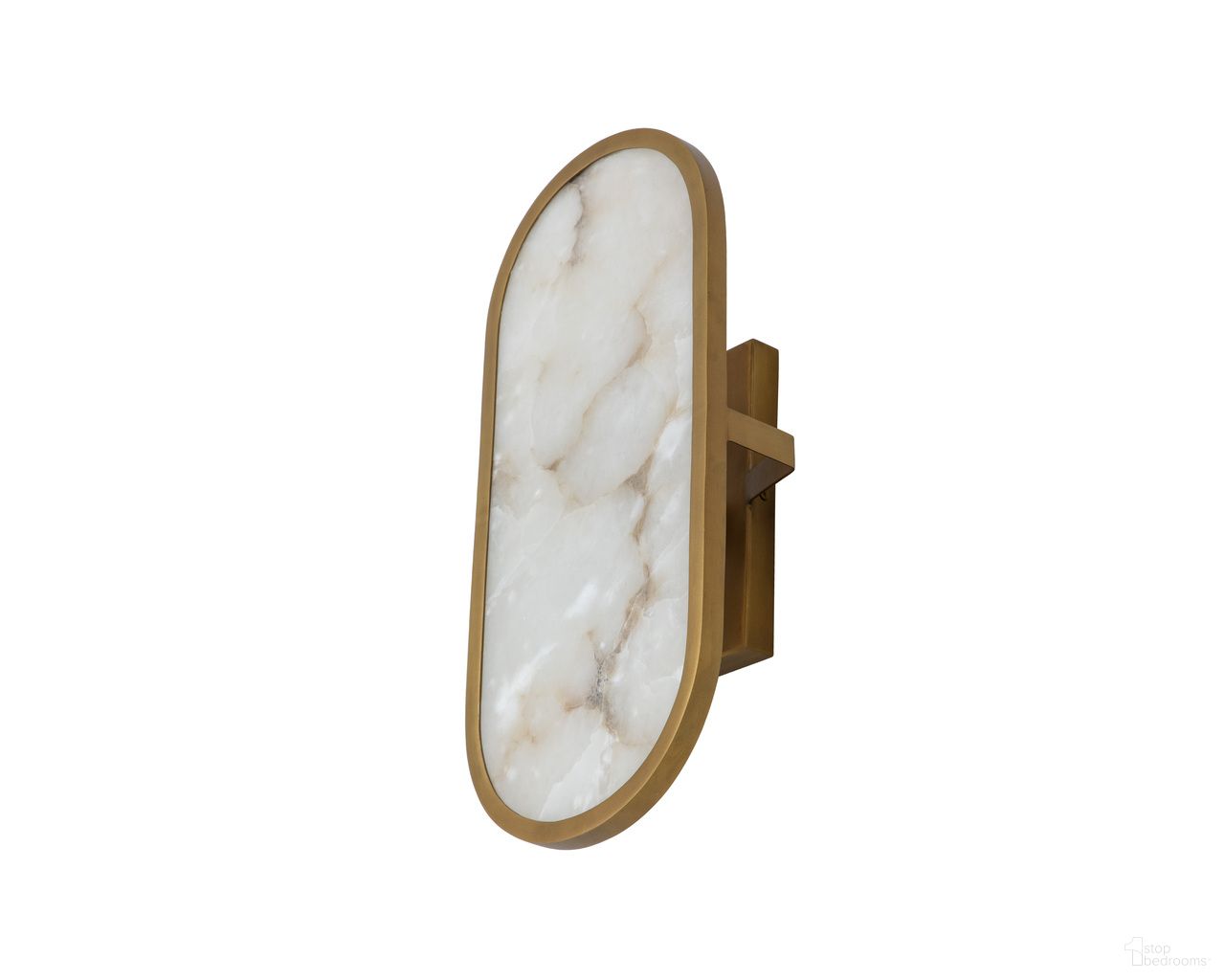 Sidra Sconce In Natural and Antique Brass