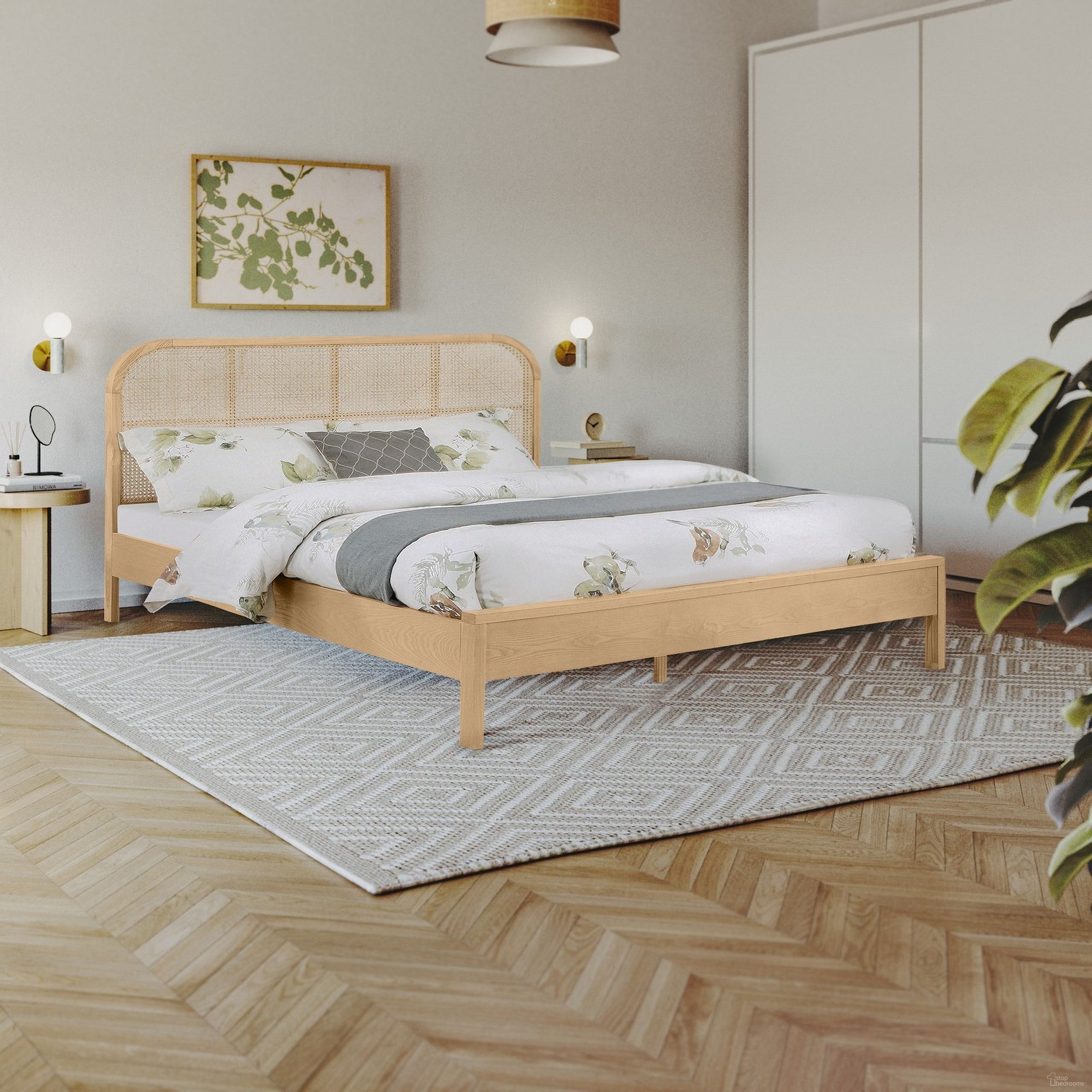 The appearance of Siena Ash Wood Bedroom Set In Natural designed by Meridian in the transitional interior design. This natural piece of furniture was selected by 1StopBedrooms from Siena Collection to add a touch of cosiness and style into your home. Sku: SienaNatural-Q Box 1/3 (Headboard);SienaNatural-Q Box 2/3 (Footboard / Slats / HW / Support Legs);SienaNatural-Q Box 3/3 (Rails);SienaNatural-NS. Material: Wood. Bed Size: Queen.