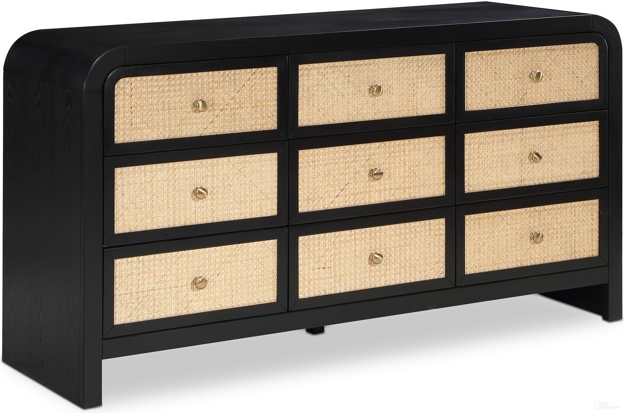 The appearance of Siena Dresser In Black designed by Meridian in the transitional interior design. This black piece of furniture was selected by 1StopBedrooms from Siena Collection to add a touch of cosiness and style into your home. Sku: SienaBlack-D. Material: Wood.