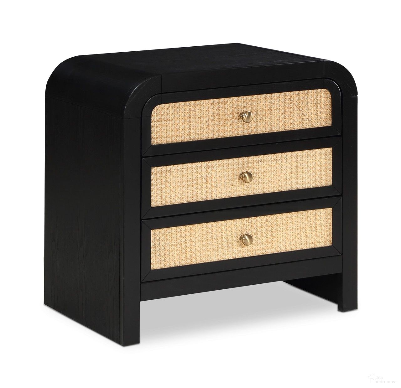 The appearance of Siena Nightstand In Black designed by Meridian in the transitional interior design. This black piece of furniture was selected by 1StopBedrooms from Siena Collection to add a touch of cosiness and style into your home. Sku: SienaBlack-NS. Material: Wood.