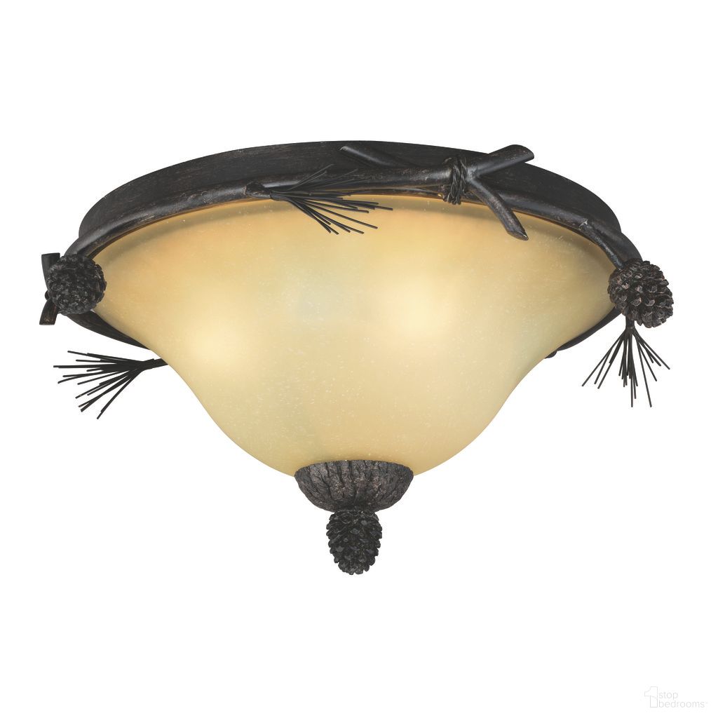 The appearance of Sierra 15.5 Inch Flush Mount Ceiling Light In Black Walnut designed by Vaxcel in the rustic / southwestern interior design. This black walnut piece of furniture  was selected by 1StopBedrooms from Sierra Collection to add a touch of cosiness and style into your home. Sku: C0120. Material: Steel.