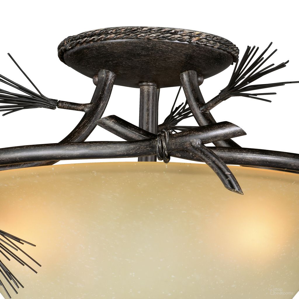 Vaxcel Sierra Semi Flush Ceiling Light - Thumbnail 2