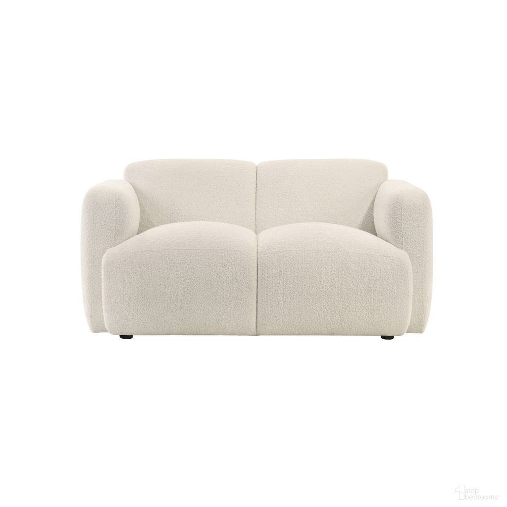 The appearance of Sierra 61 Inch Loveseat with Rounded Arms In Ivory designed by Armen Living in the modern / contemporary interior design. This ivory piece of furniture  was selected by 1StopBedrooms from Sierra Collection to add a touch of cosiness and style into your home. Sku: LCSE2IV. Material: Fabric.