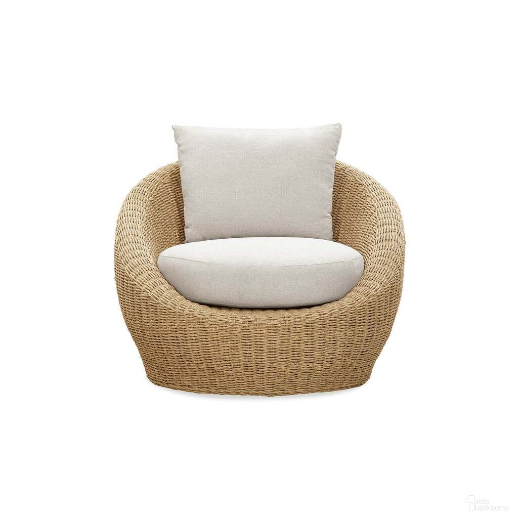 Siesta Outdoor Round Club Chair In Natural and Beige