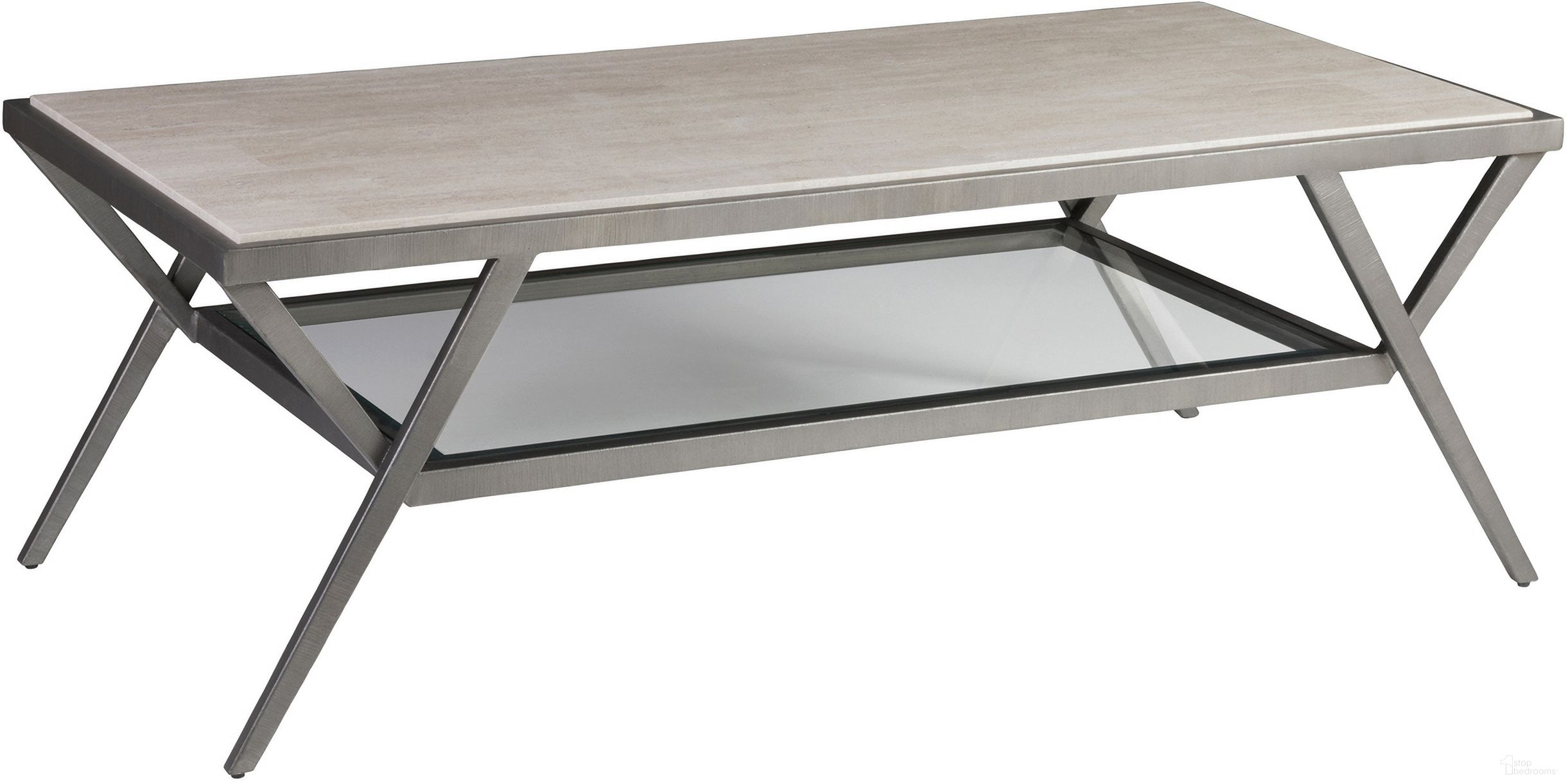 The appearance of Signature Designs Adamo Cocktail Table In Silver Leaf designed by Artistica Home in the modern / contemporary interior design. This silver leaf piece of furniture was selected by 1StopBedrooms from Signature Designs Collection to add a touch of cosiness and style into your home. Sku: 2273-945. Material: Metal.