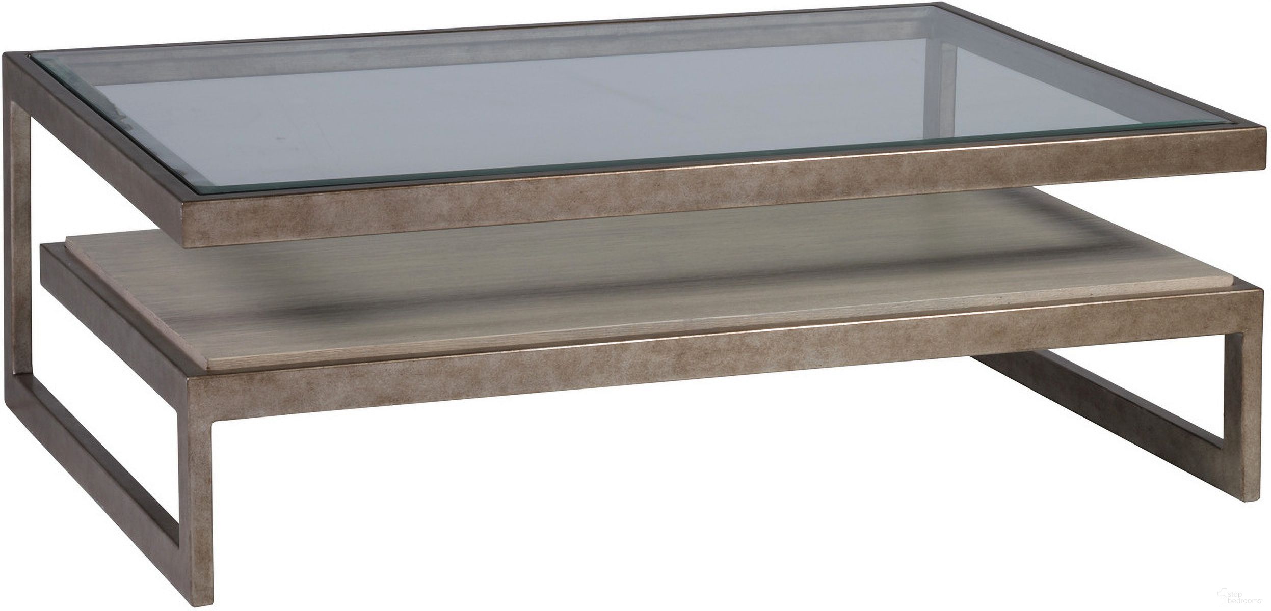 The appearance of Signature Designs Soiree Rectangular Cocktail Table In Silver Leaf designed by Artistica Home in the modern / contemporary interior design. This silver leaf piece of furniture was selected by 1StopBedrooms from Signature Designs Collection to add a touch of cosiness and style into your home. Sku: 2128-945. Material: Metal.