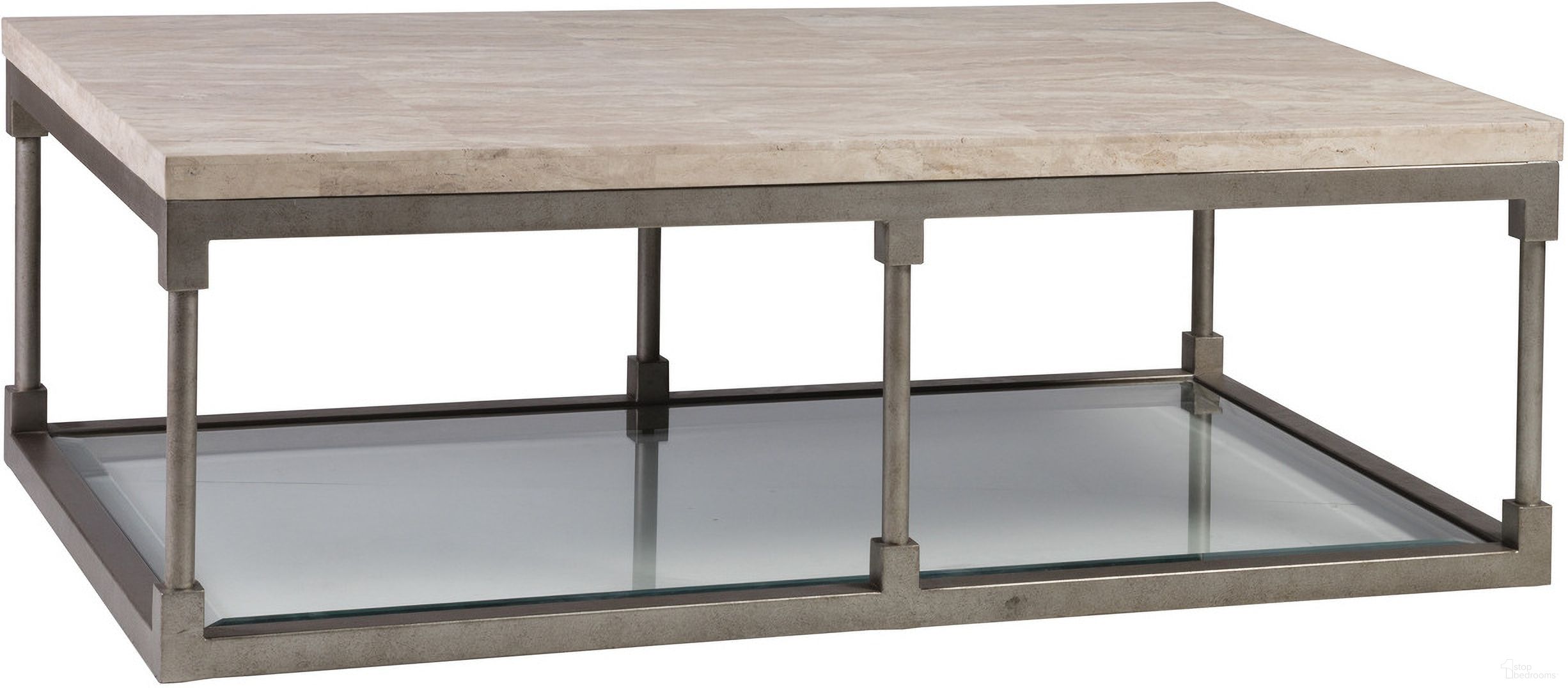 The appearance of Signature Designs Topa Rect Cocktail Table In Silver Leaf designed by Artistica Home in the transitional interior design. This silver leaf piece of furniture was selected by 1StopBedrooms from Signature Designs Collection to add a touch of cosiness and style into your home. Sku: 2135-945. Material: Metal.