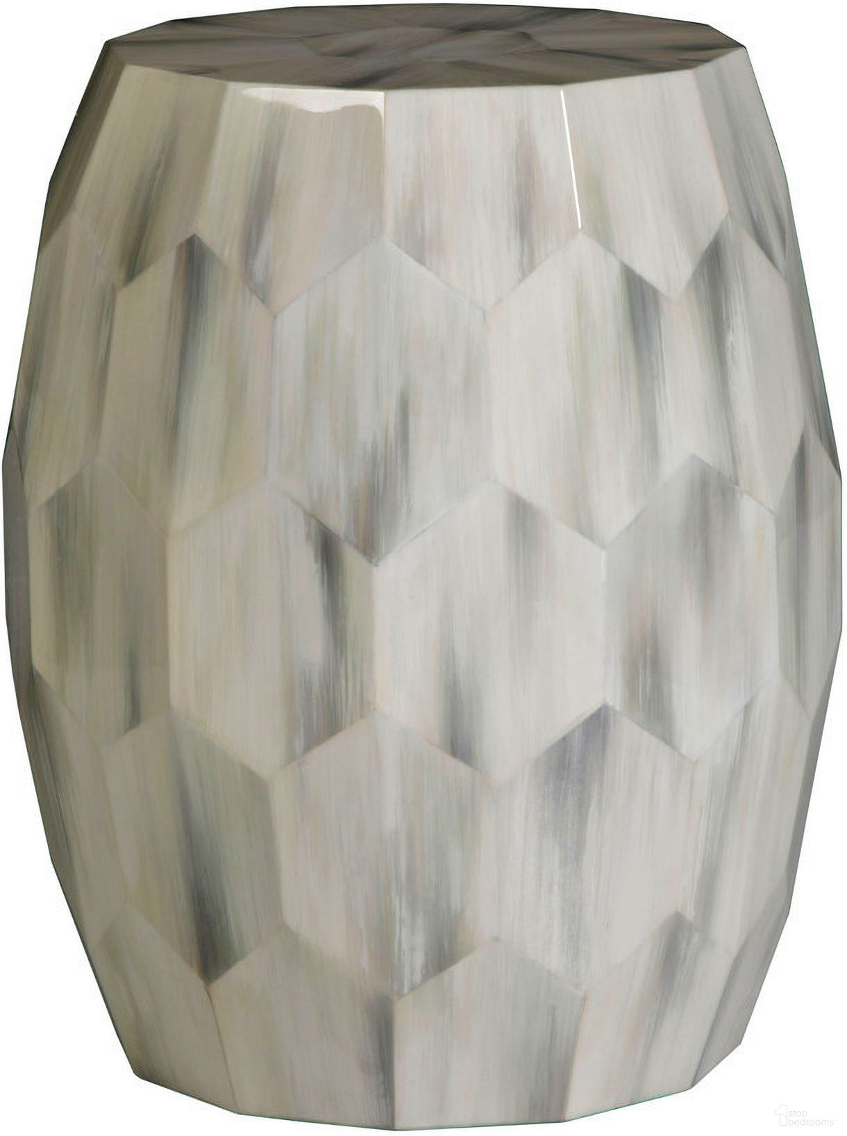 The appearance of Signature Designs Bello Faceted Drum Table In Cream White designed by Artistica Home in the modern / contemporary interior design. This cream white piece of furniture  was selected by 1StopBedrooms from Signature Designs Collection to add a touch of cosiness and style into your home. Sku: 2243-951. Material: Other.
