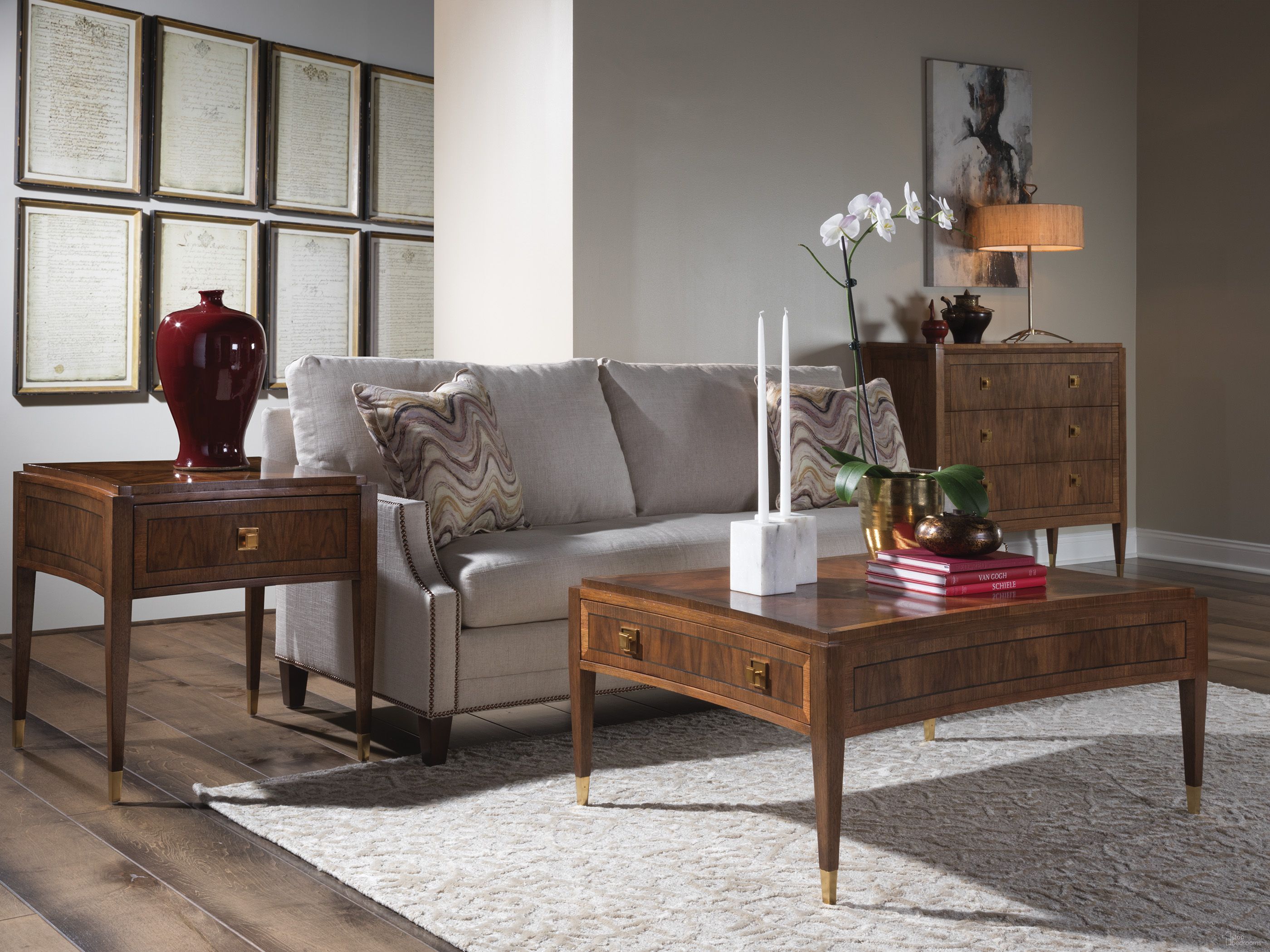 The appearance of Signature Designs Dark Brown Chiavari Rectangular Occasional Table Set designed by Artistica Home in the traditional interior design. This dark brown piece of furniture was selected by 1StopBedrooms from Signature Designs Collection to add a touch of cosiness and style into your home. Sku: 2117-945;2117-957. Material: Wood.
