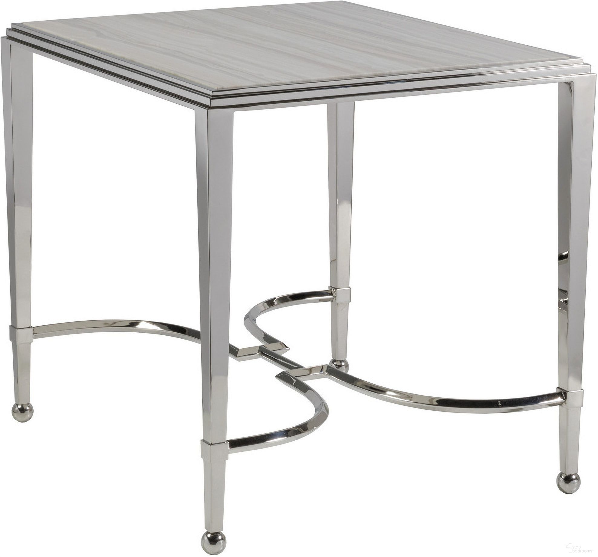 The appearance of Signature Designs Ss Sangiovese End Table with Mt In Stainless Steel designed by Artistica Home in the modern / contemporary interior design. This stainless steel piece of furniture was selected by 1StopBedrooms from Signature Designs Collection to add a touch of cosiness and style into your home. Sku: 2112-959. Material: Metal.