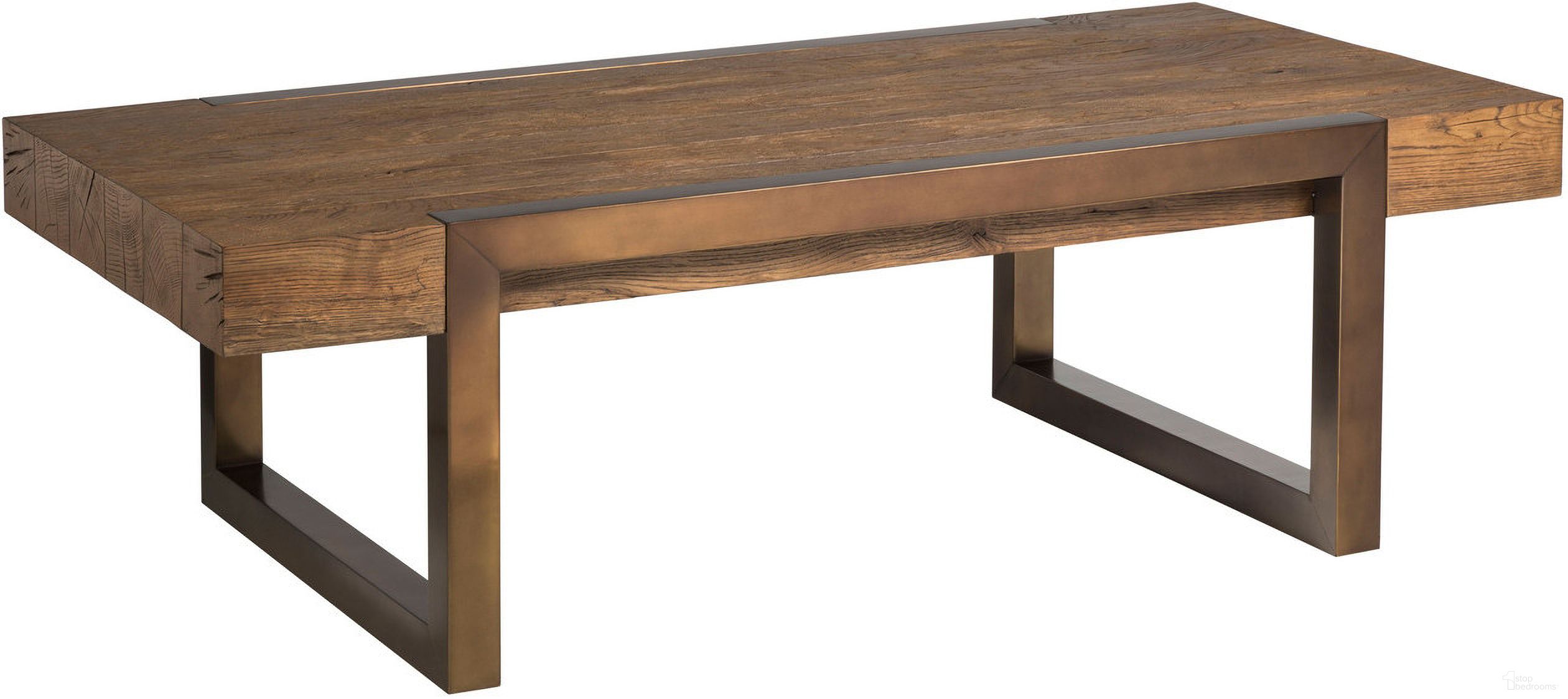 The appearance of Signature Designs Canto Rectangular Cocktail Table In Medium Brown designed by Artistica Home in the modern / contemporary interior design. This medium brown piece of furniture  was selected by 1StopBedrooms from Signature Designs Collection to add a touch of cosiness and style into your home. Sku: 2241-945. Material: Metal.
