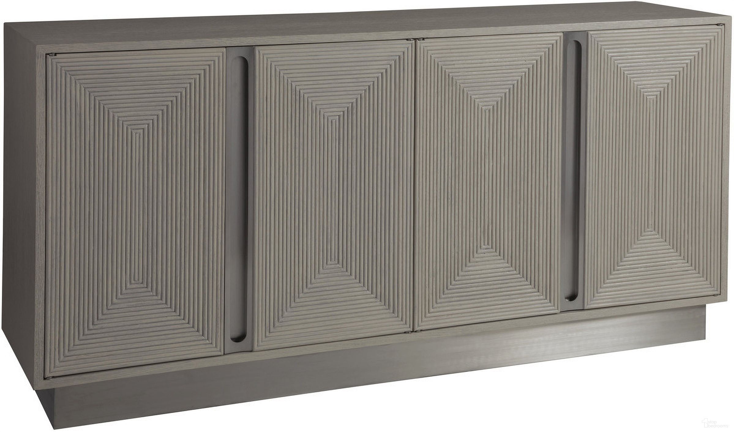 The appearance of Signature Designs Gradient Media Console/Buffet In Light Gray designed by Artistica Home in the modern / contemporary interior design. This light gray piece of furniture was selected by 1StopBedrooms from Signature Designs Collection to add a touch of cosiness and style into your home. Sku: 2119-907. Material: Wood.